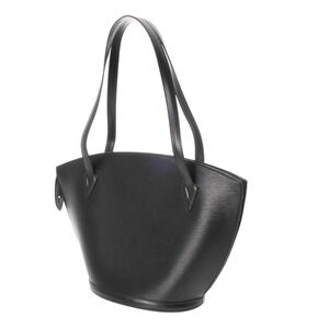 Louis Vuitton Epi Bag Leather Saint Jacques Noir Shoulder Black Poignier Longue